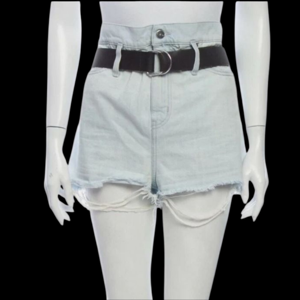 IRO Jeans Distressed Shorts Sz 26